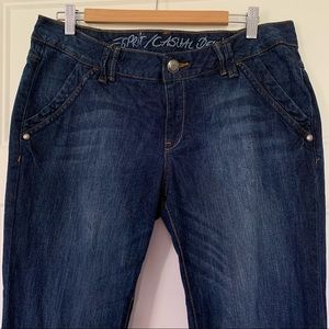 Esprit - Wide Leg Dark Wash Jeans - Size 32